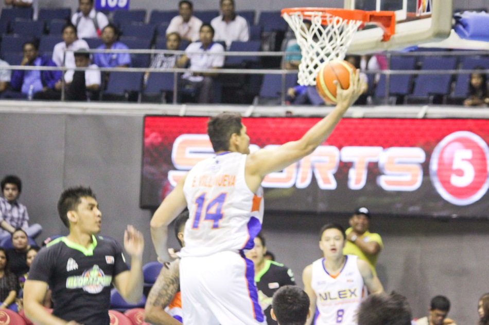 NLEX Road Warrior Enrico Villanueva sails in for a lay-up. Catch PBA games live in SMART ARANETA Coliseum. If not you can watch the PBA’s 40th season live airing on TV5 five times a week on TUES, WED and FRI, with the first game at 4:15 p.m. and the second game at 7 p.m.; on SAT at 5 p.m.; and SUN at 3 p.m. and 5 p.m. Photo by Jude Bautista